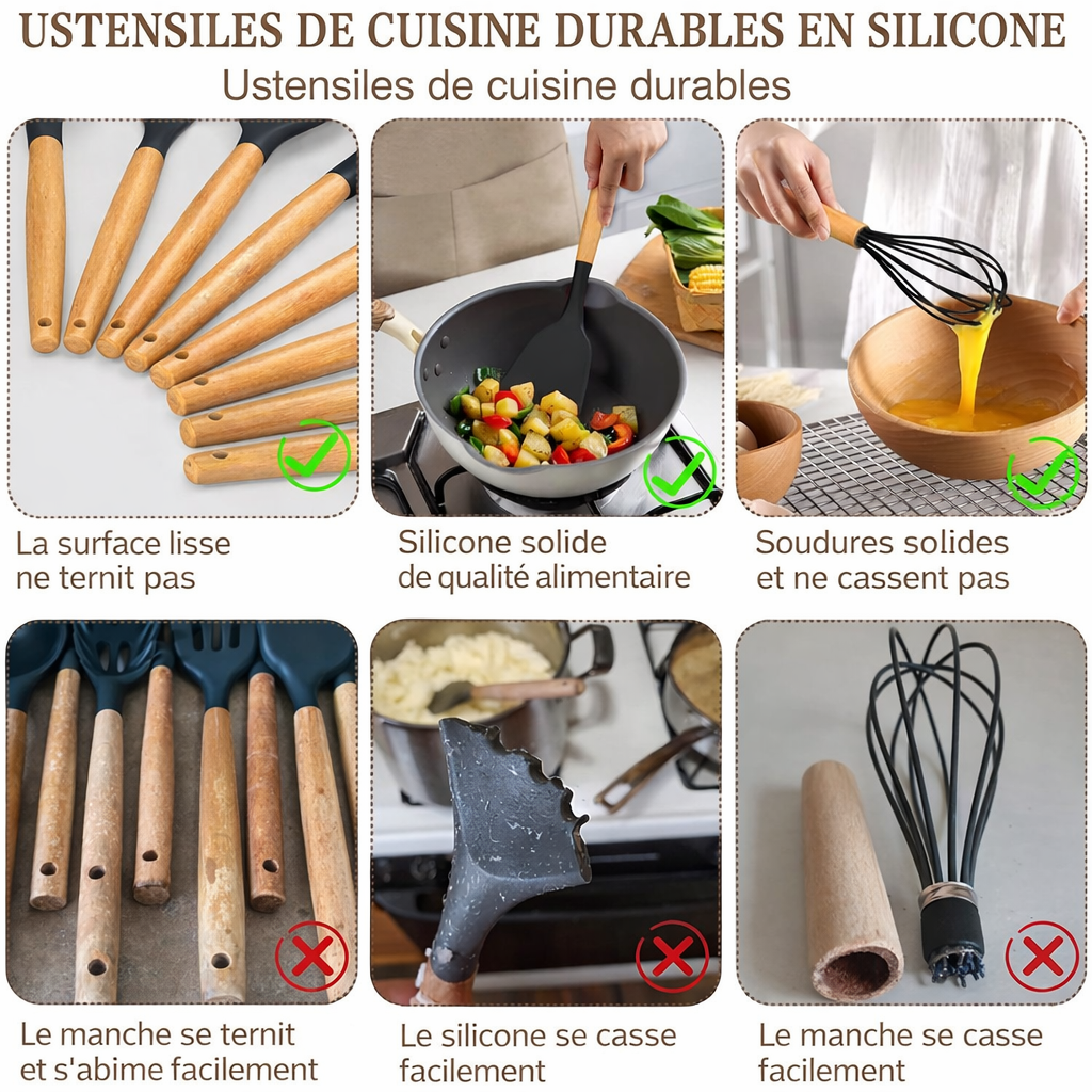 Ustensiles de cuisine ensemble de 44 pièces
