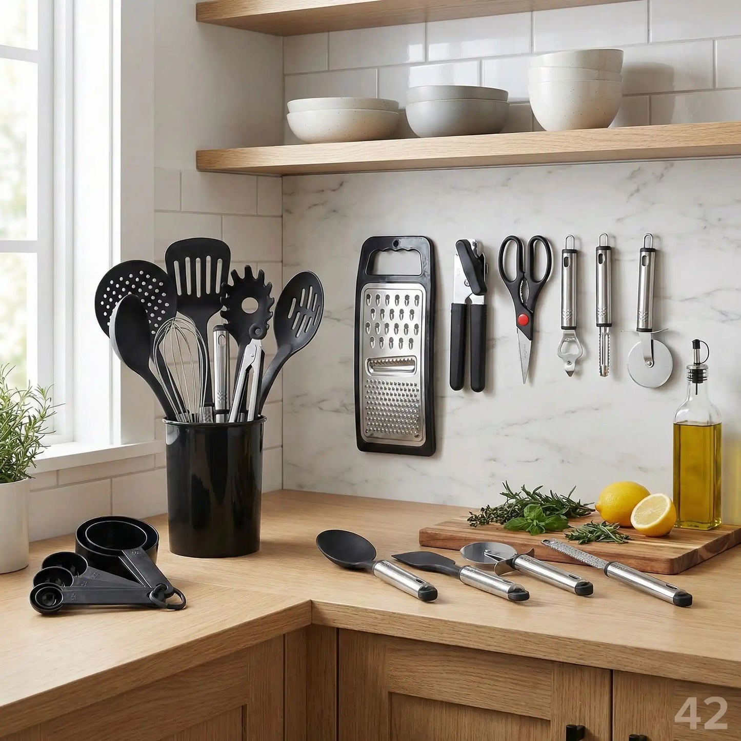 Ustensiles de cuisines ensemble de 42 pièces