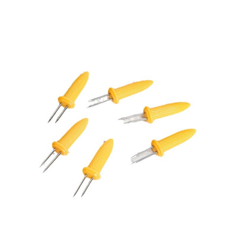Lot de 12 supports de maïs pour barbecue, brochettes de maïs en acier inoxydable