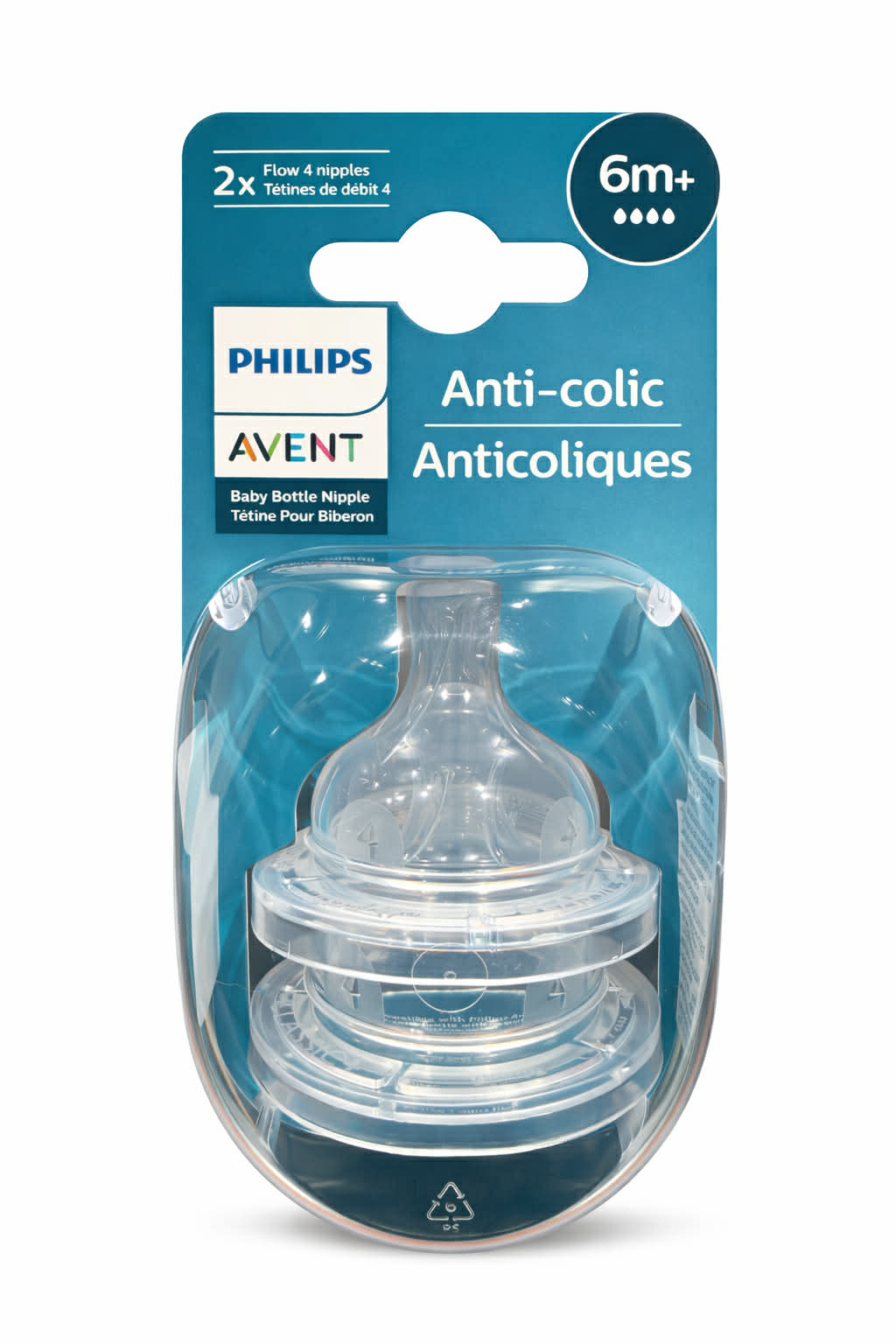 Philips Avent Tétines anticoliques de débit 4 6m+