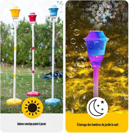 Machine à bulles automatique avec éclairage