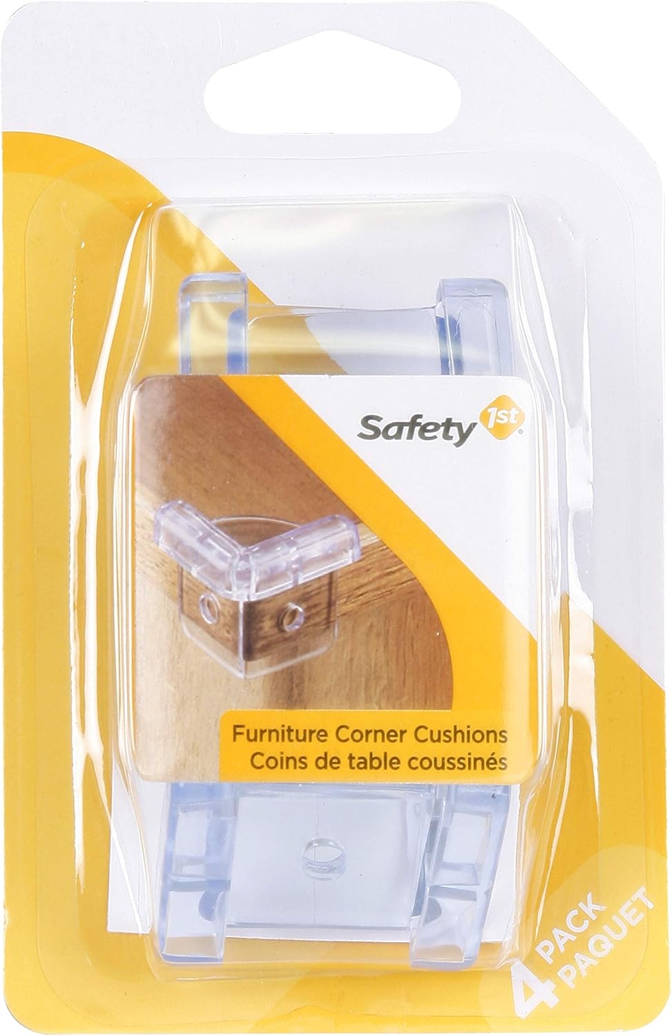 Lot de 4 coussins d'angle, transparents