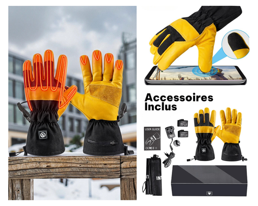Gants chauffants de travail pour l'hiver