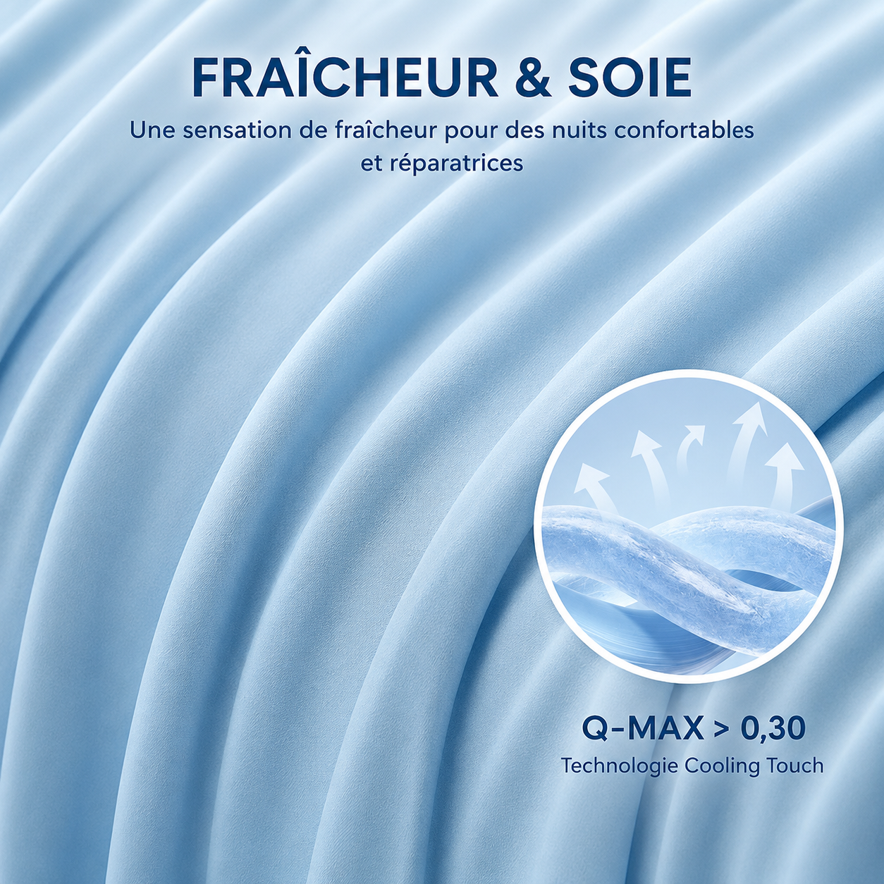 Couette d'été rafraîchissante double