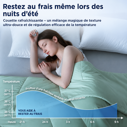 Couette d'été rafraîchissante double