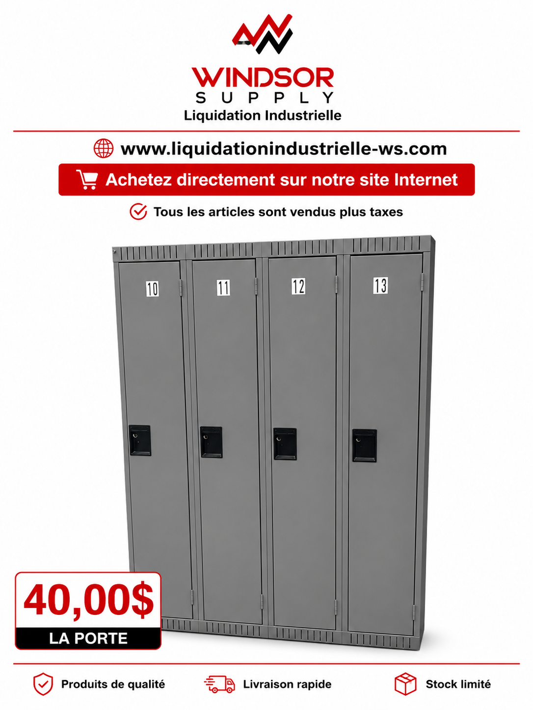 Casier d'occassion block de 4