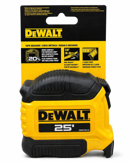 Ruban à mesurer DeWALT ATOMIC COMPACT SERIES, 25 pieds