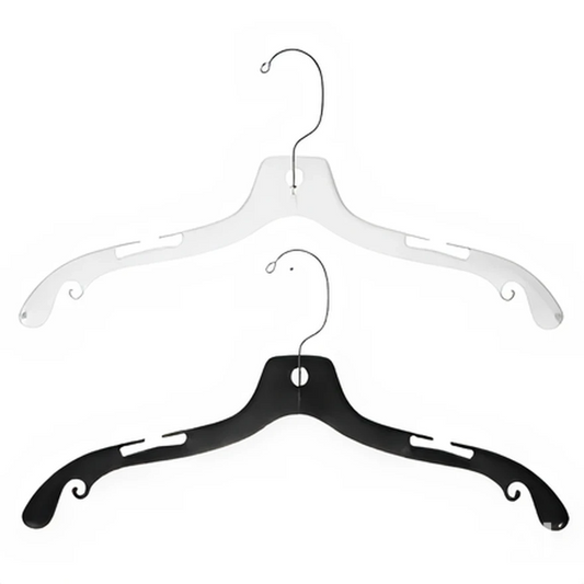 Cintre Transparent Professionnel – Crochet Métal Pivotant