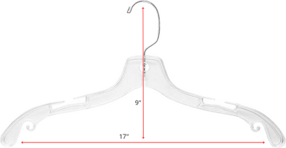 Cintre Transparent Professionnel – Crochet Métal Pivotant