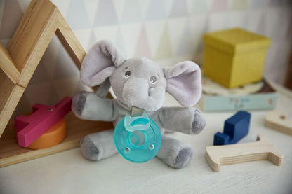 Philips Avent - Suce pour bébé Peluche éléphant 0 à 3 mois