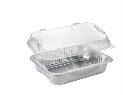 Plat en aluminium rectangle + couvercle 25 oz / 751 ml