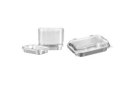 Plat en aluminium rectangle + couvercle 25 oz / 751 ml