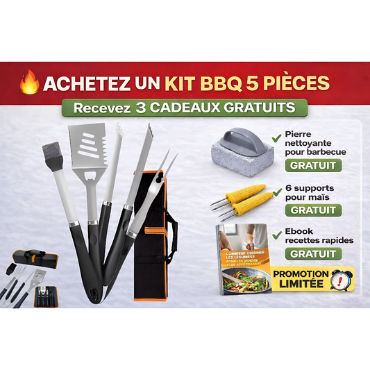 Ustensiles de cuisine barbecue. 5 pièces