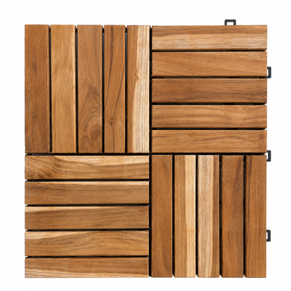 Carreaux de terrasse interbuild en bois 12 "x 12" x 0,5