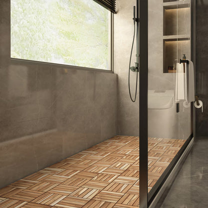 Carreaux de terrasse interbuild en bois 12 "x 12" x 0,5