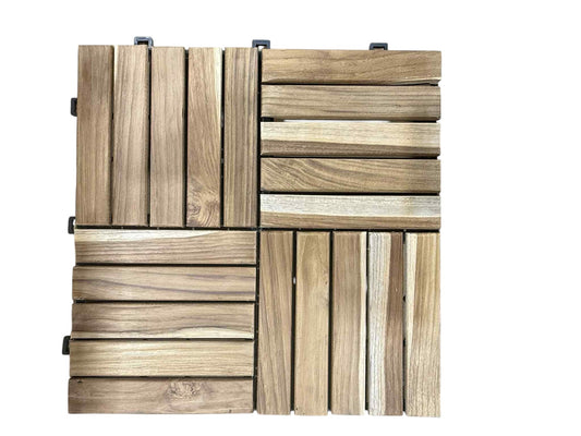 Tuiles de terrasse interbuild en bois 12 "x 12" x 0,5