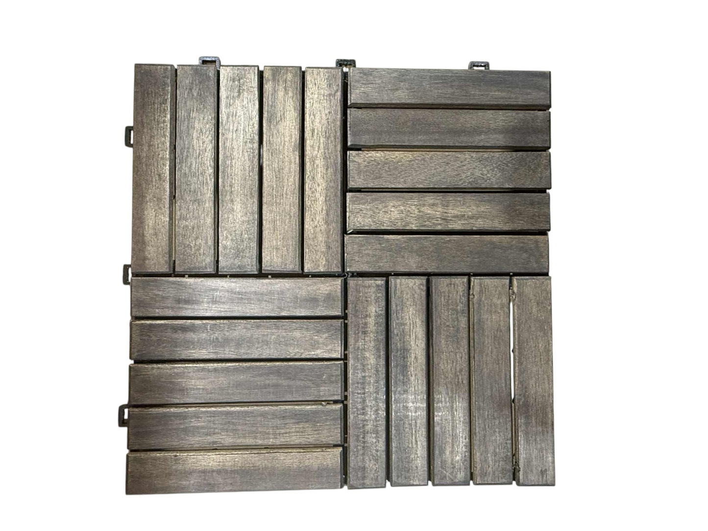 Tuiles de terrasse interbuild en bois 12 "x 12" x 0,5